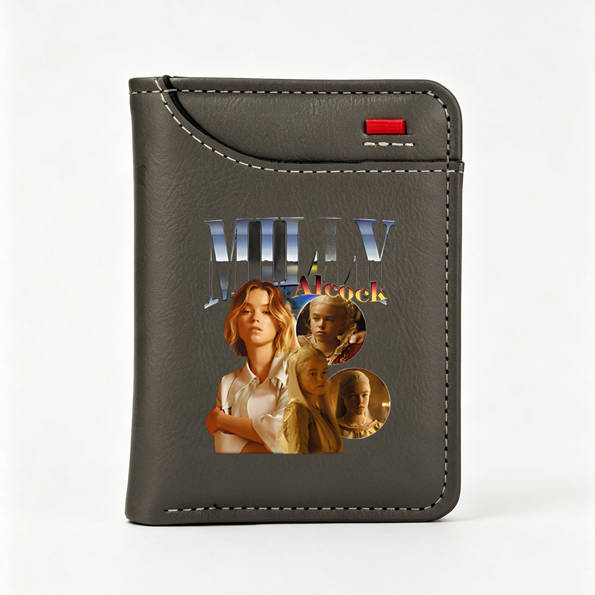 Milly Alcock: Portrait of a Rising Star in Film and Television - Vertical Style Wallet