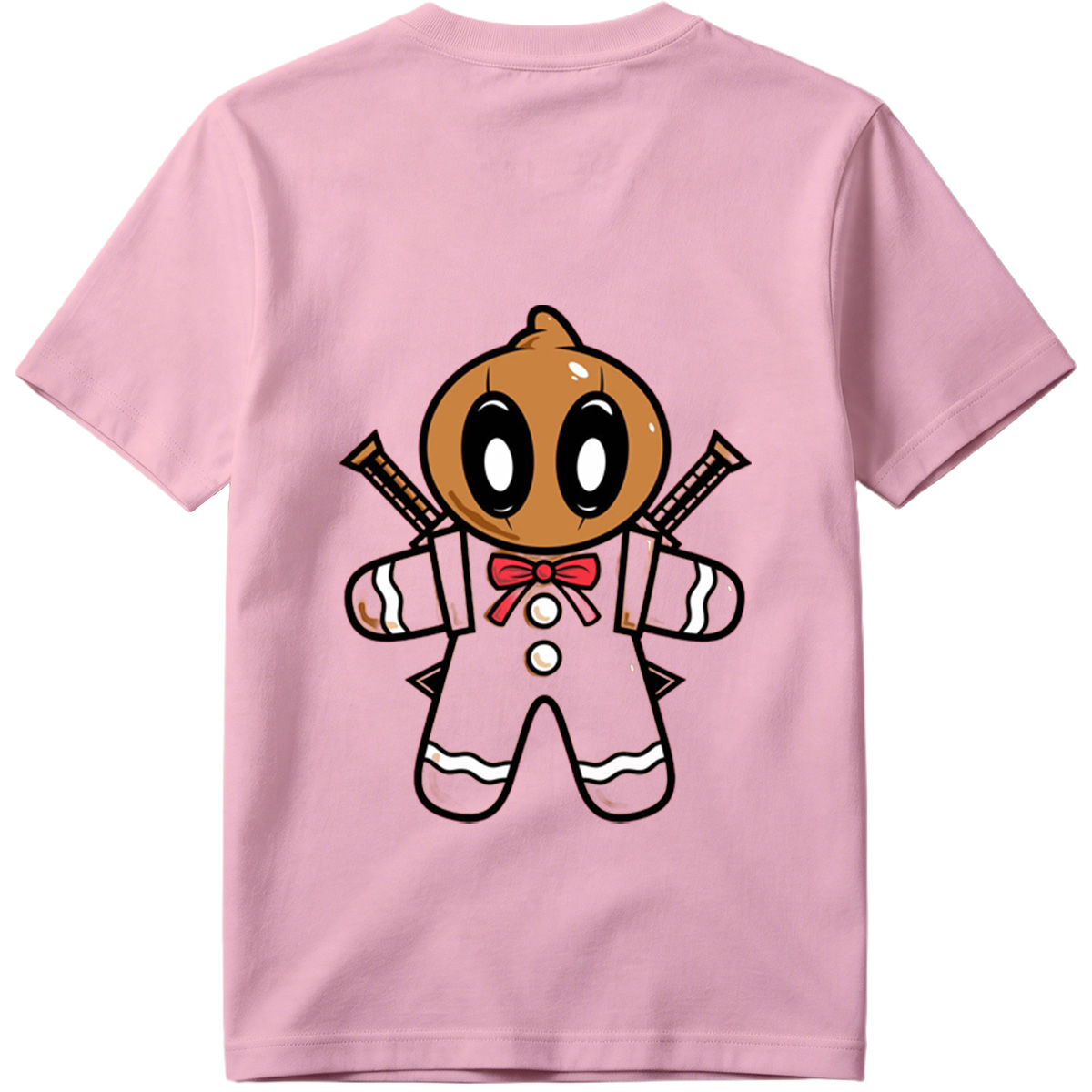 Gingerbread Ninja with Crossed Swords - Tee