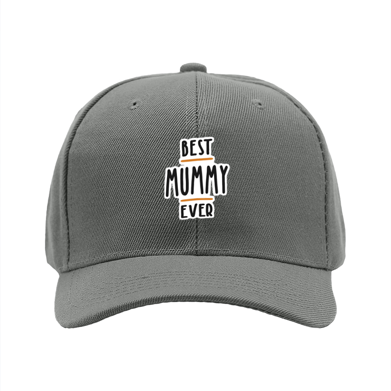 1pc New Baseball Cap Best Mummy Ever Print Unisex Adjustable Hat for Outdoor Activities Adults and Families Casual Wear Fashion Accessory