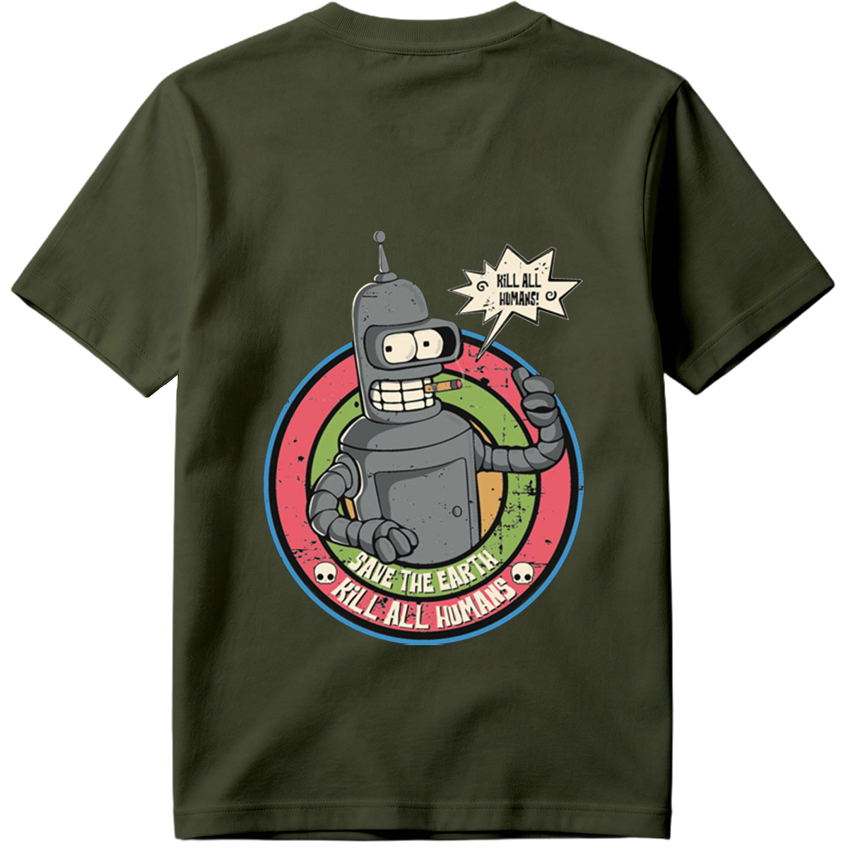 Futurama Bender: Save the Earth, Kill All Humans - Tee