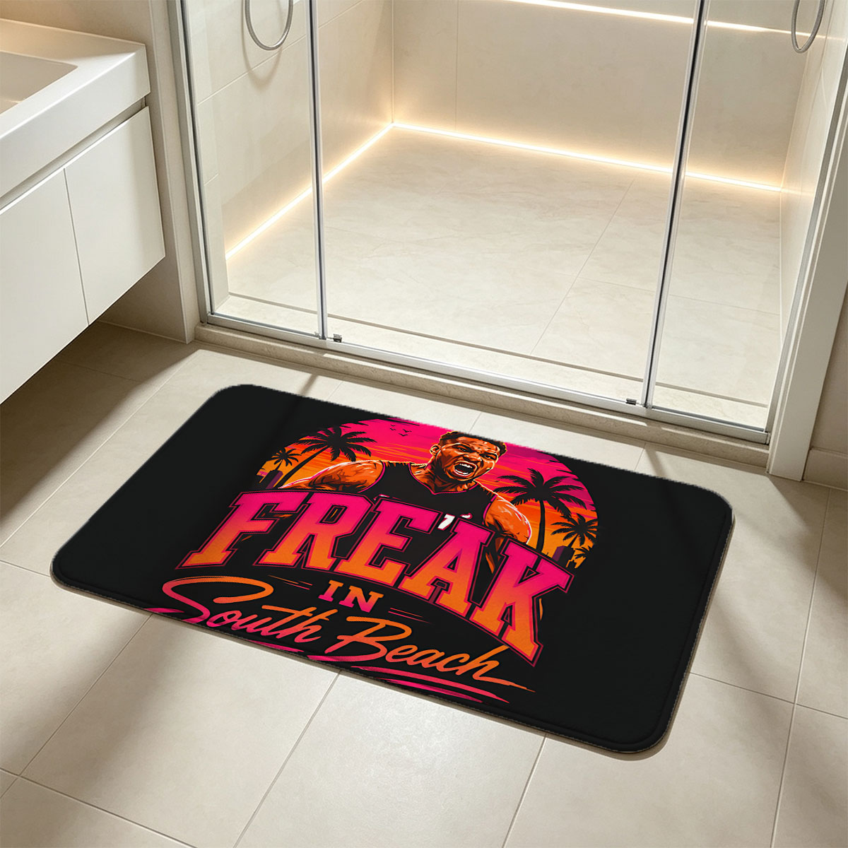 Giannis Antetokounmpo: Freak in South Beach - Flannel floor mat