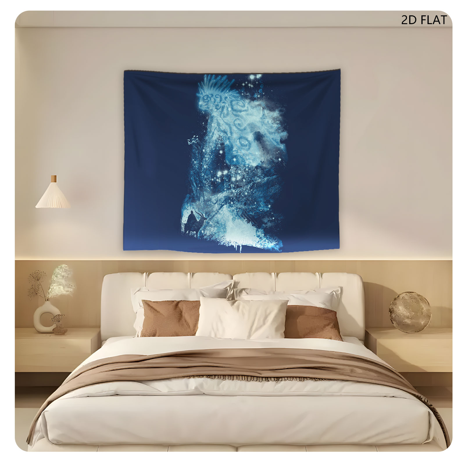 Frozen Kingdom: Ice Spirit and Winter Forest - Tapestry