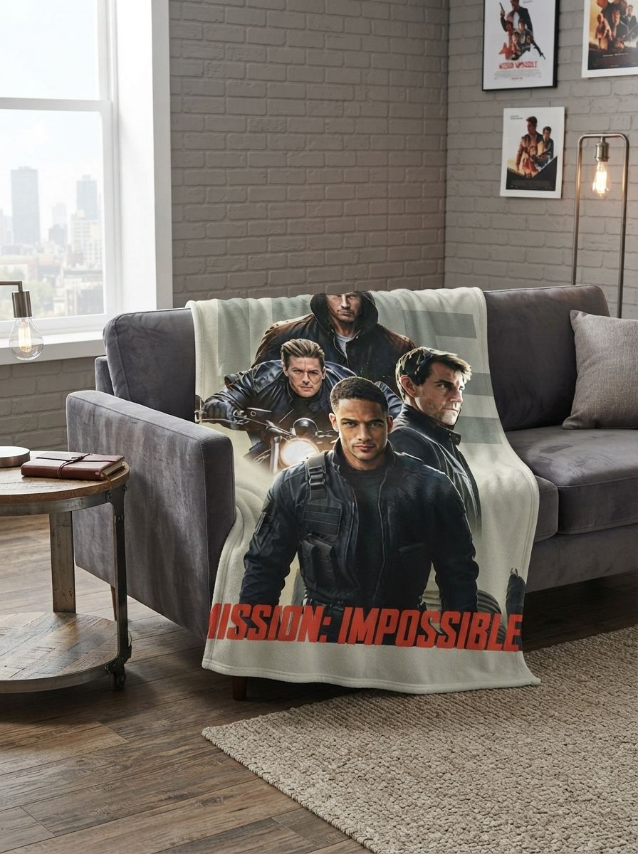 Custom Photo Flannel Blanket Personalized Action Hero Portrait Ultra Soft Skin Friendly Cozy Warm Throw for Sofa Couch