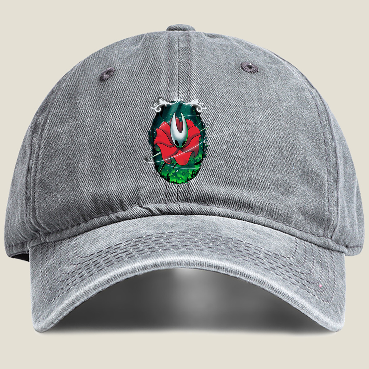 Hollow Knight: Hornet in Bloom - Washed Denim - Baseball Cap
