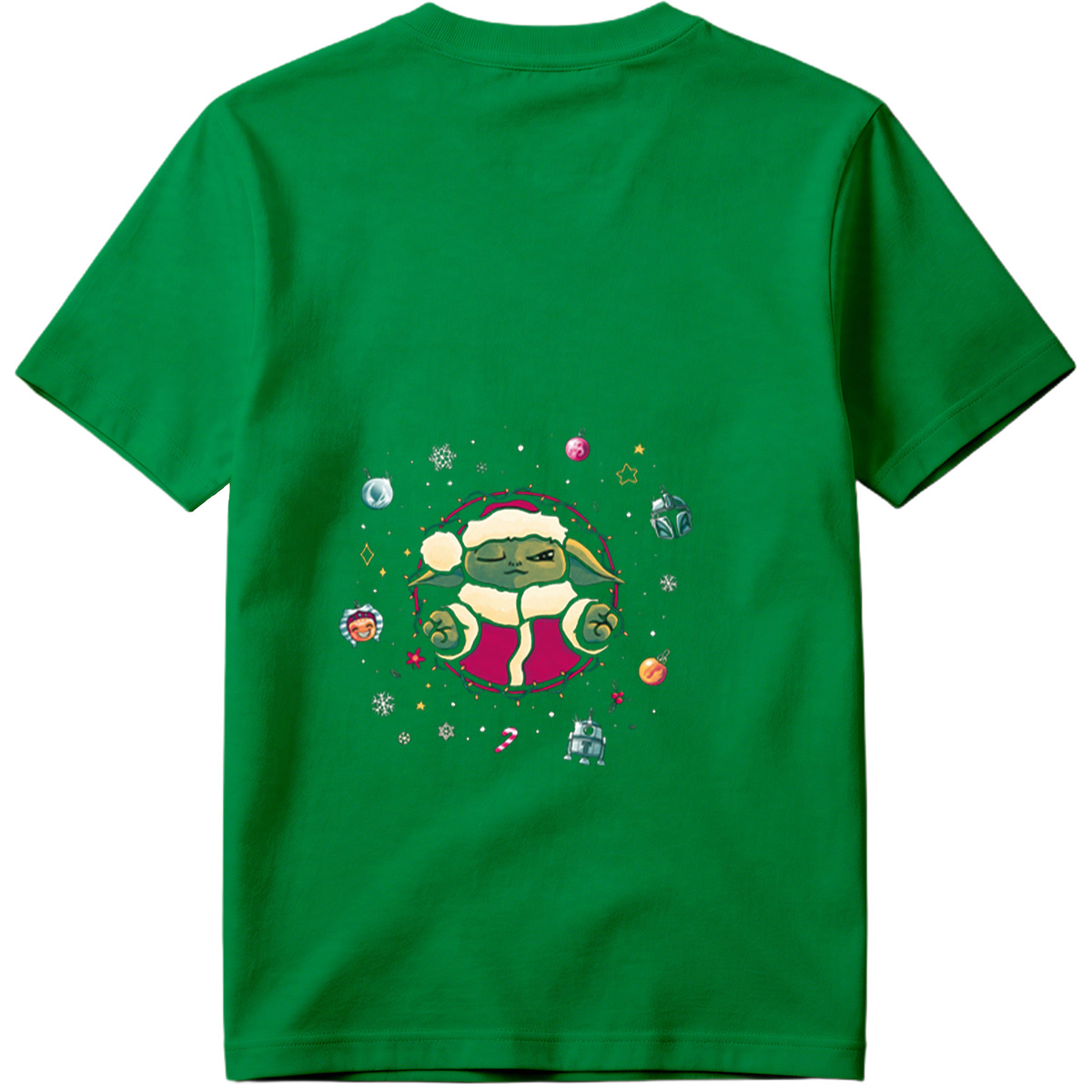 Baby Yoda Christmas Holiday Art - Tee