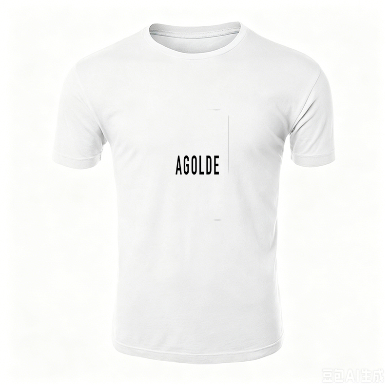 Unisex Classic T-Shirt with AGOLDE Logo Print - Comfortable Cotton Tee for Casual Wear, Perfect for Everyday Outfits, Suitable for Men and Women