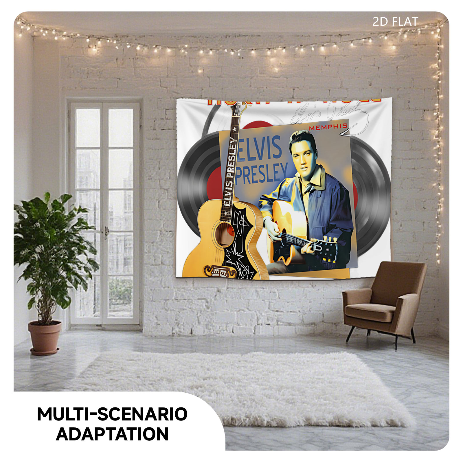 Elvis Presley: The King of Rock-N-Roll at Graceland, Memphis, Tennessee - Tapestry
