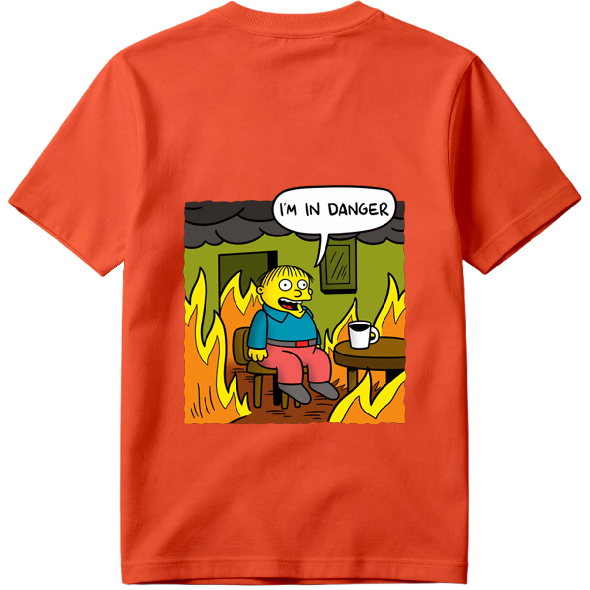 Simpsons Character in Burning Room - Tee