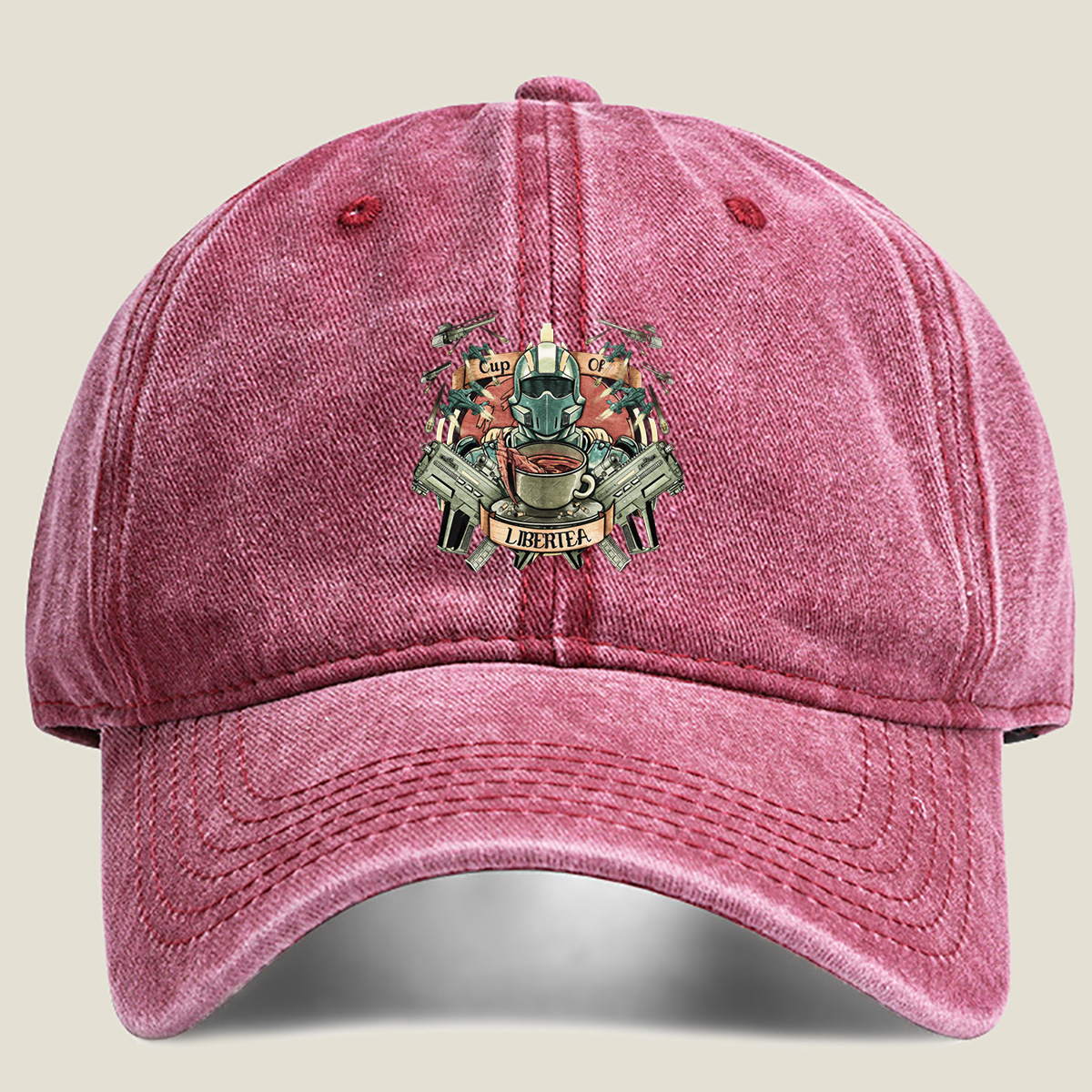 Cup of LiberteA: The Armored Tea Master - Washed Denim - Baseball Cap