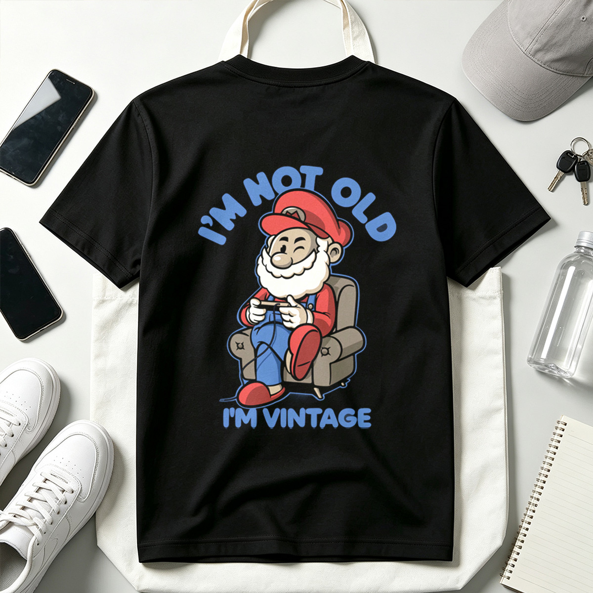 Mario: I'm Not Old, I'm Vintage - Tee