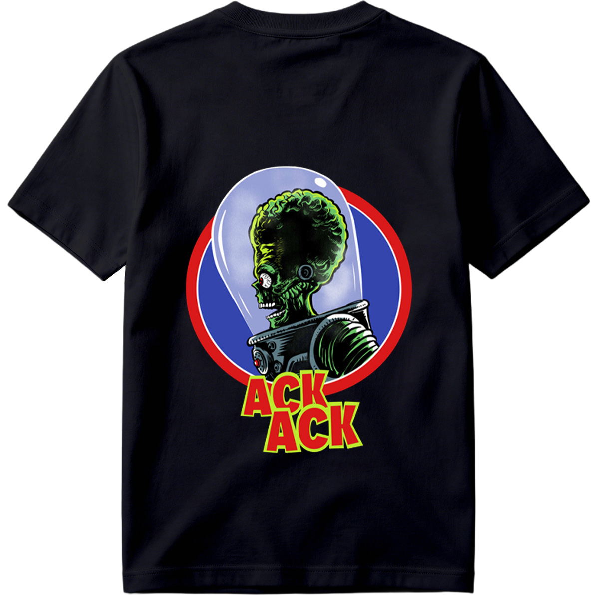 Ack Ack: Green Alien in Space Helmet - Tee