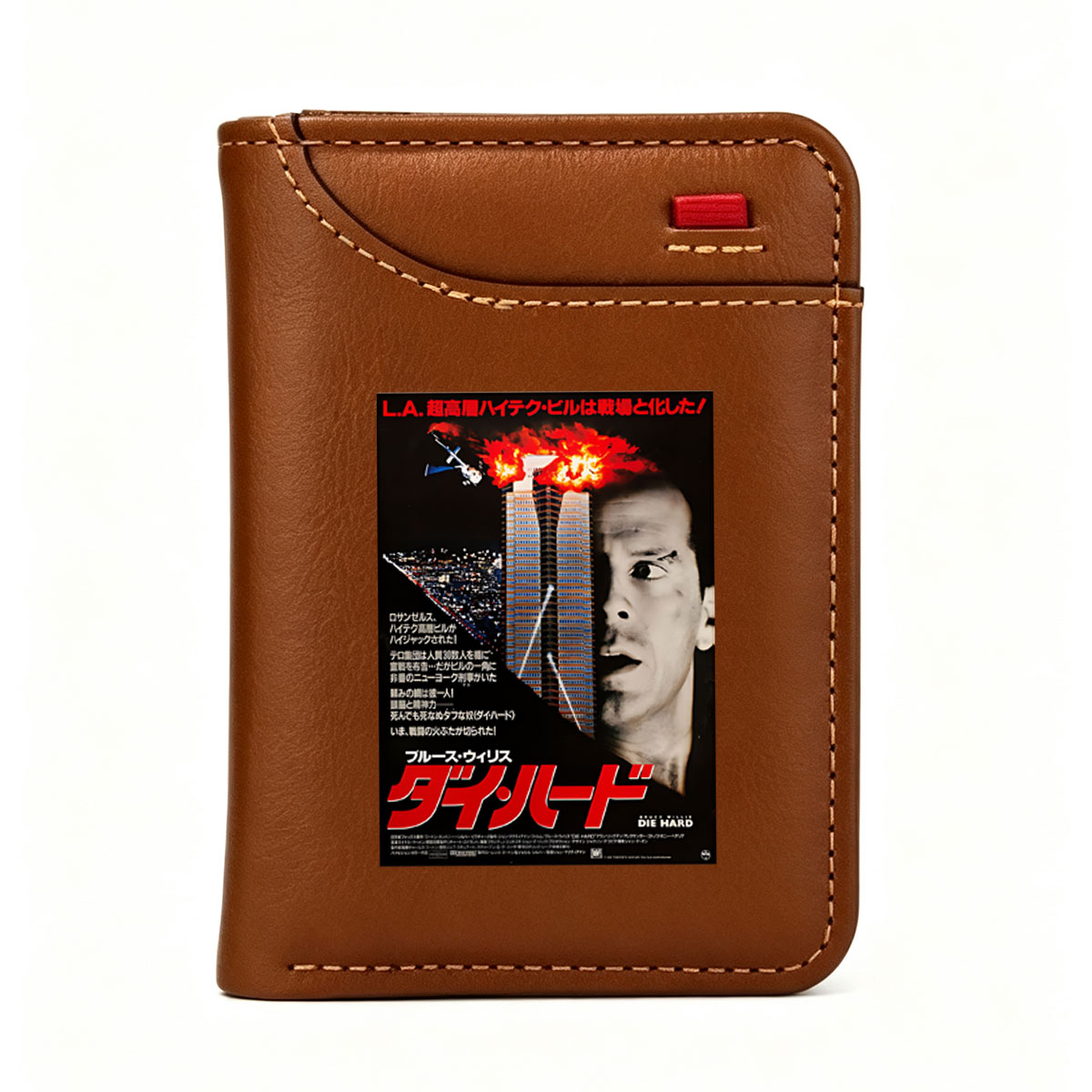 Die Hard - Bruce Willis, Los Angeles, High-Tech Building, Action, Thriller - Vertical Style Wallet