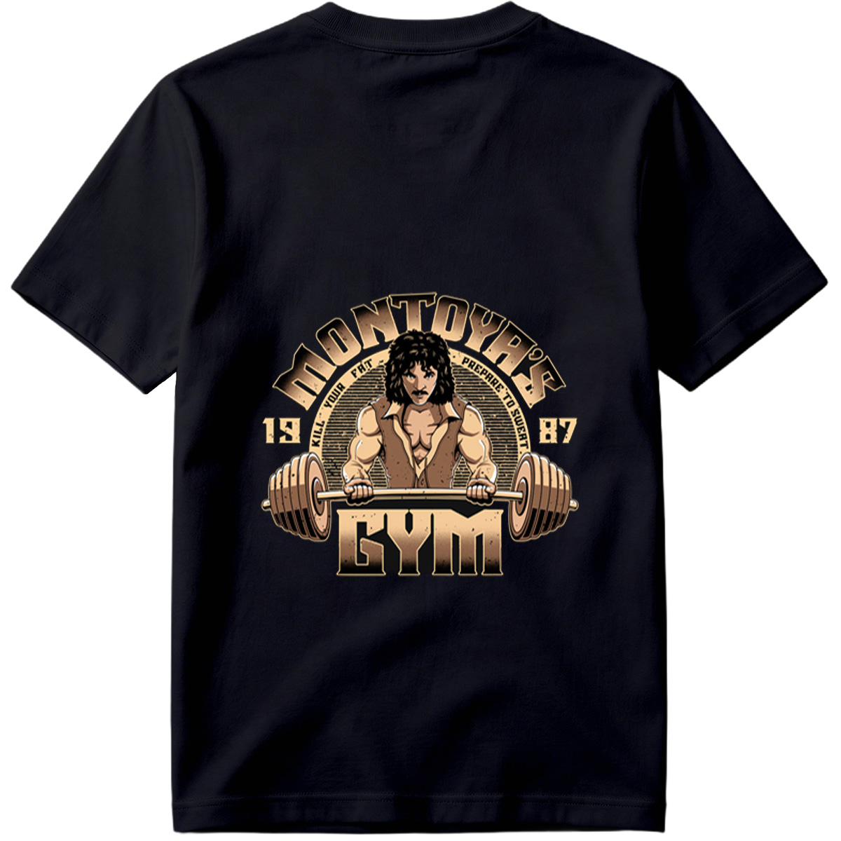 Monty Python's Gym: Freddie Mercury Lifting Barbell - Tee