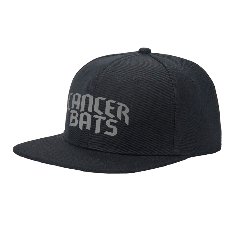 Flat Brim Baseball Cap Cancer Bats Logo Print Streetwear Underground Skate Brand for Basketball Court Urban Streets Skatepark Fit for Skaters Rappers Streetwear Enthusiasts