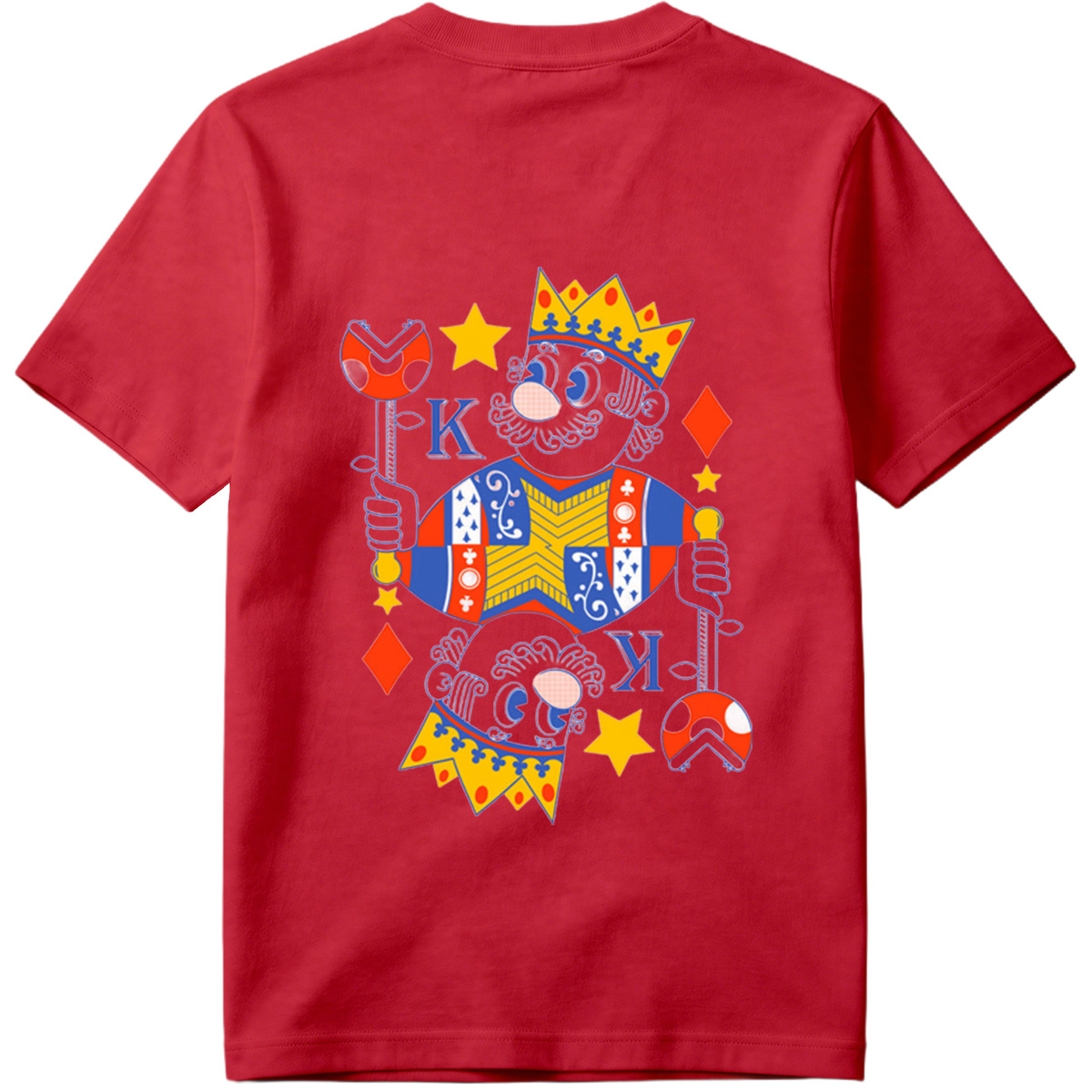 King of Diamonds Playing Card Character - Tee