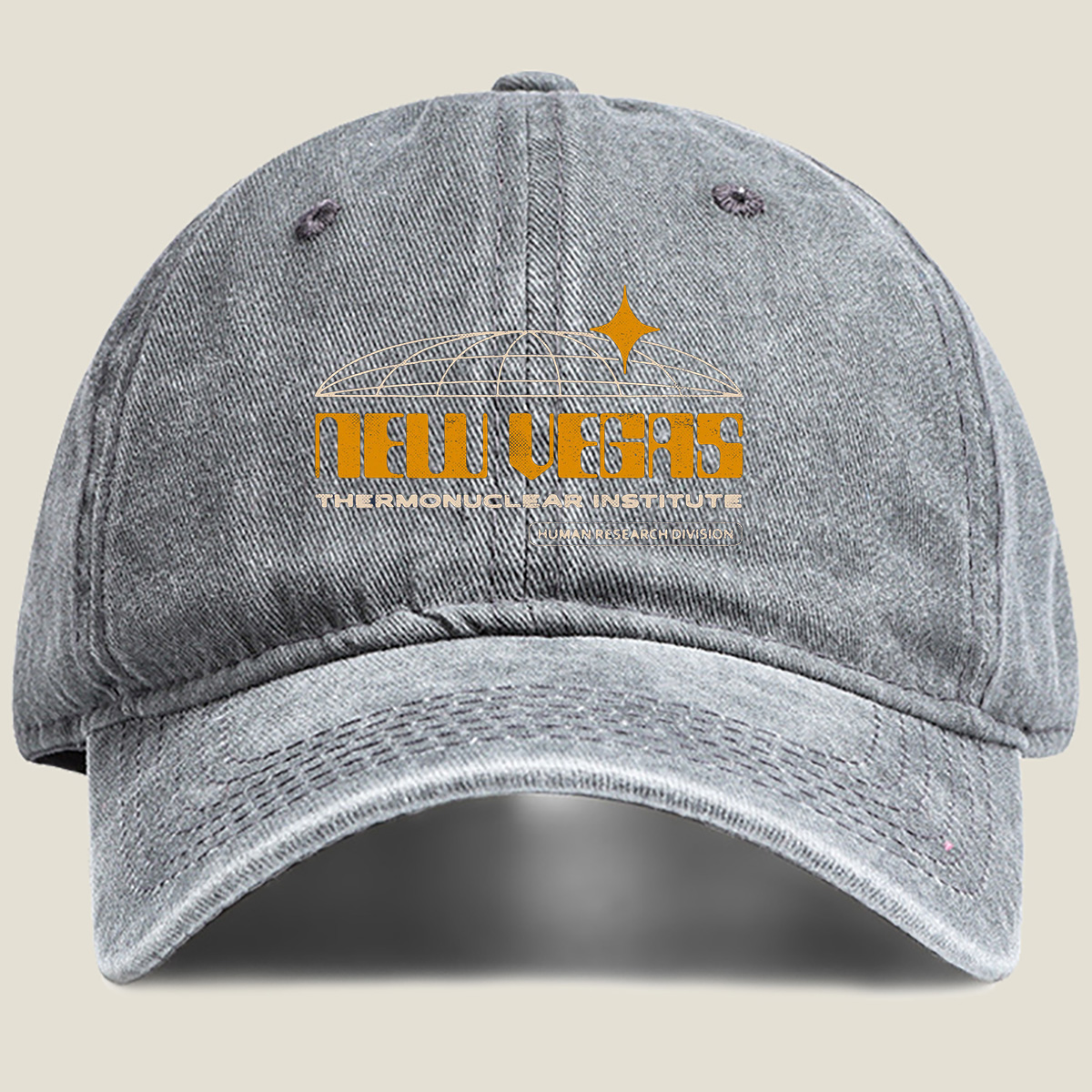 New Vegas Therm nuclear Institute - Human Research Division - Washed Denim - Baseball Cap