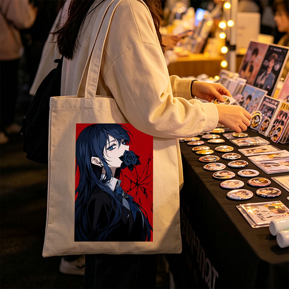 No celebrity or band is present in the image. - Canvas tote bags