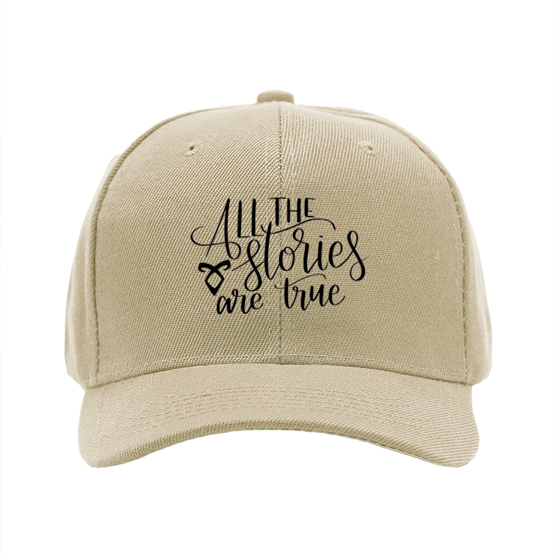 1pc New Baseball Cap All The Stories Are True Print Unisex Adjustable Hat for Outdoor Activities and Daily Wear Suitable for Adults and Teens