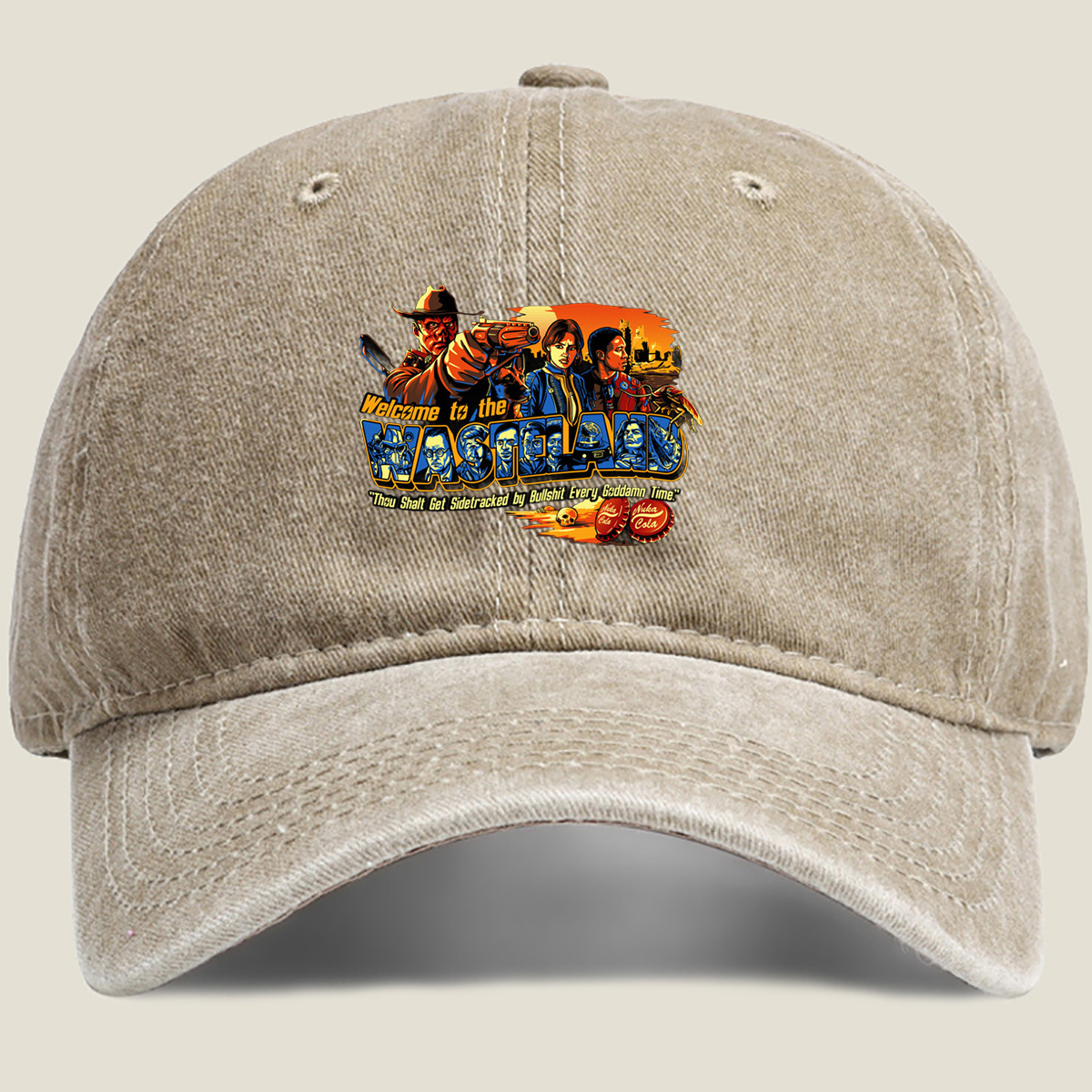 Fallout: Welcome to the Wasteland – Vault Dweller, Ranger, and Companion - Washed Denim - Baseball Cap