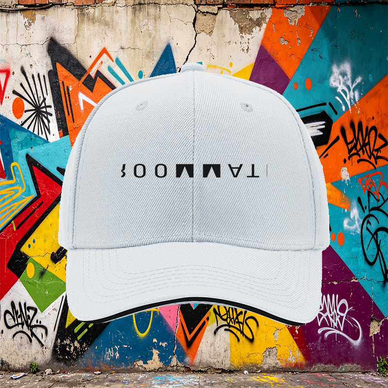 Unisex Classic Sandwich Hat with Roommate Logo Print - Stylish Cotton Baseball Cap for Casual Outings, Outdoor Activities, and Daily Wear - Perfect for College Students, Urban Explorers, and Trendy Adults