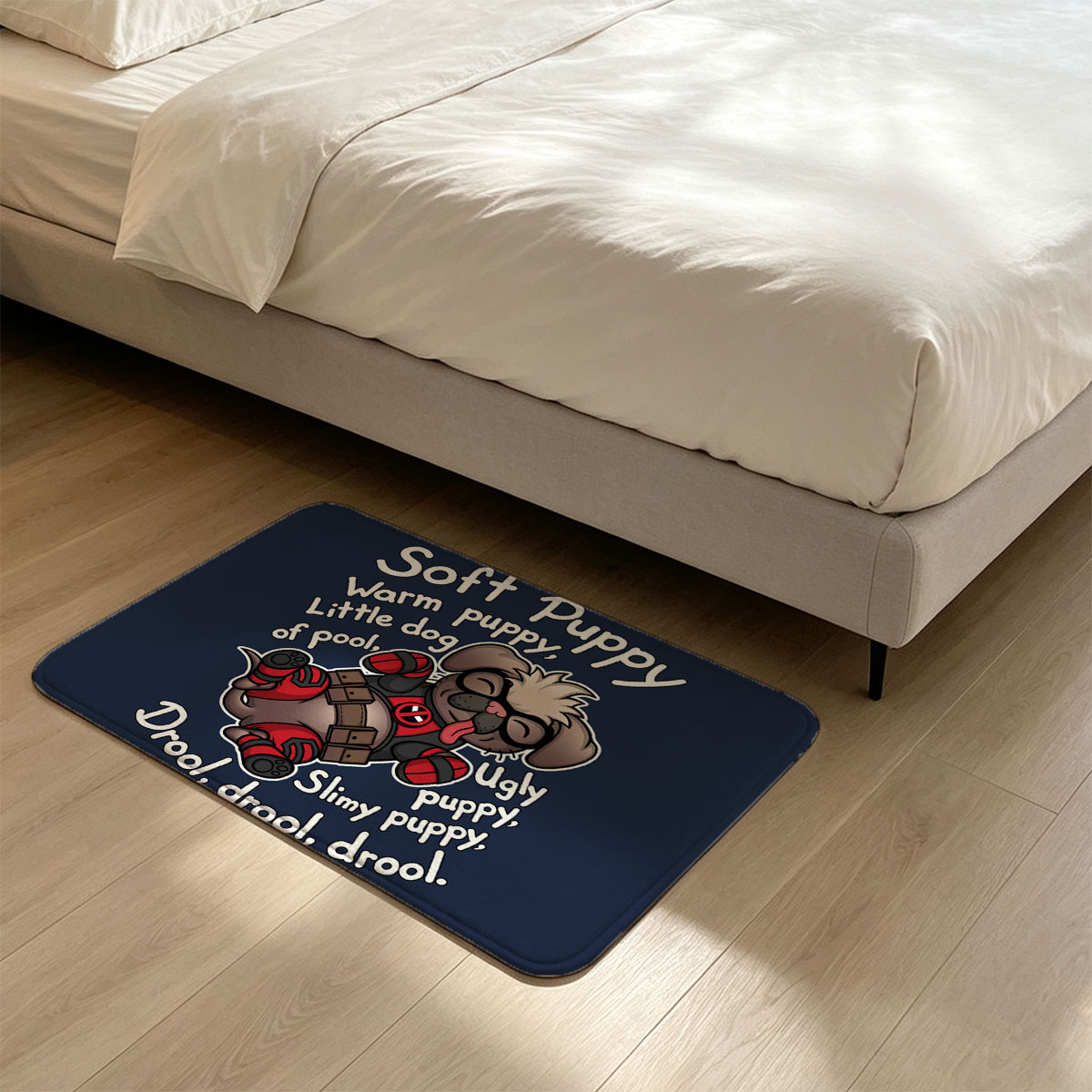 Deadpool Puppy: Soft, Warm, Slimy, Drool-Filled Fun - Flannel floor mat