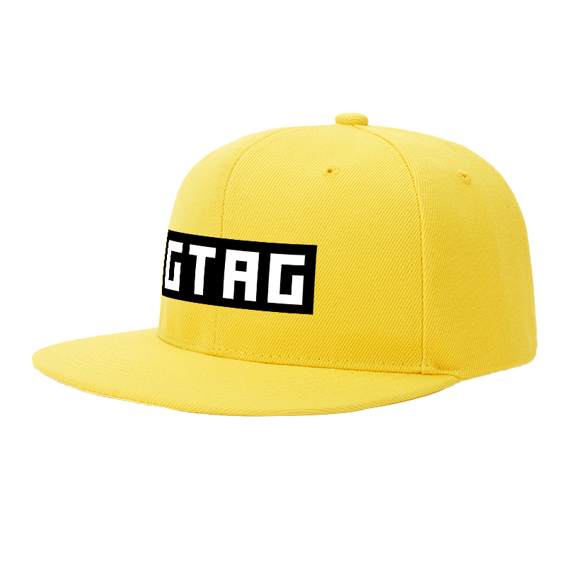 Flat Brim Baseball Cap GTAG Logo Print Streetwear Underground Skate Style for Basketball Court Urban Skate Park Hip Hop Riders and Streetwear Enthusiasts
