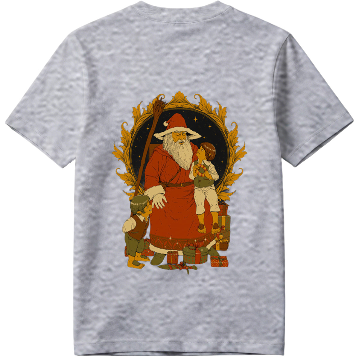 Santa Claus with Children and Gifts - Tee