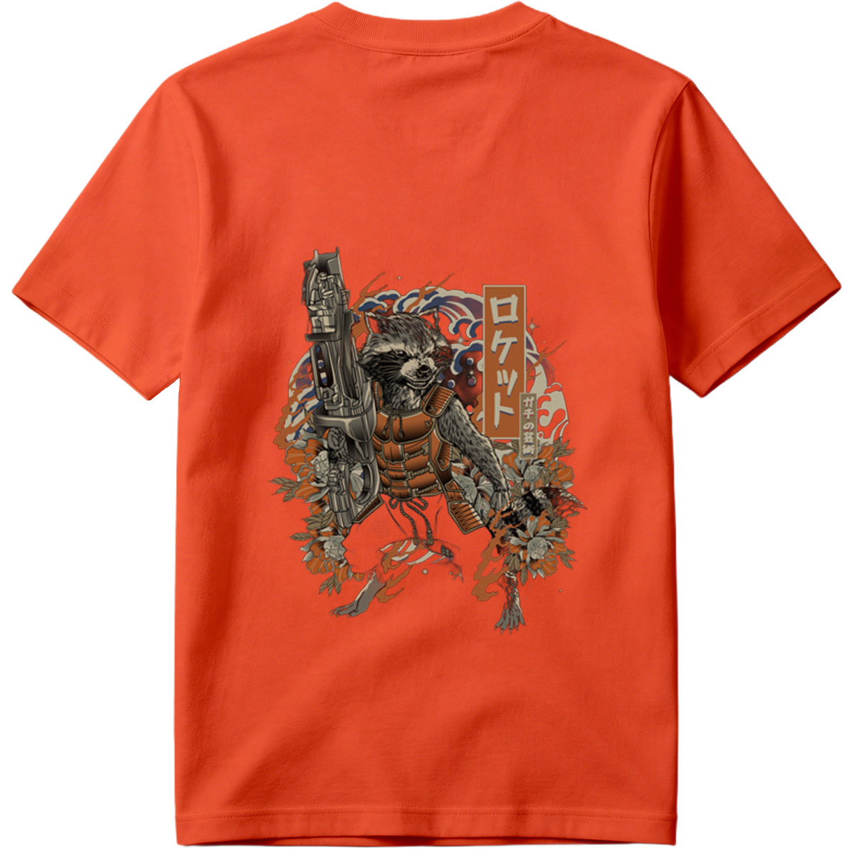 Rocket Raccoon in Japanese Style Art - Tee