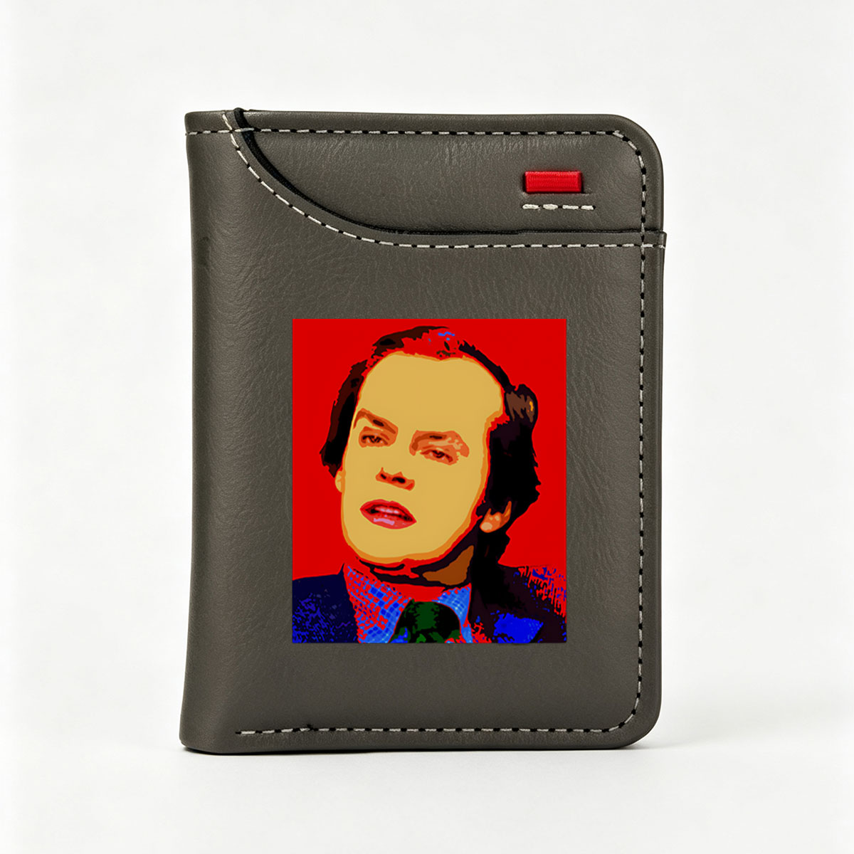Pop Art Portrait of a Man in a Suit and Tie - Vertical Style Wallet