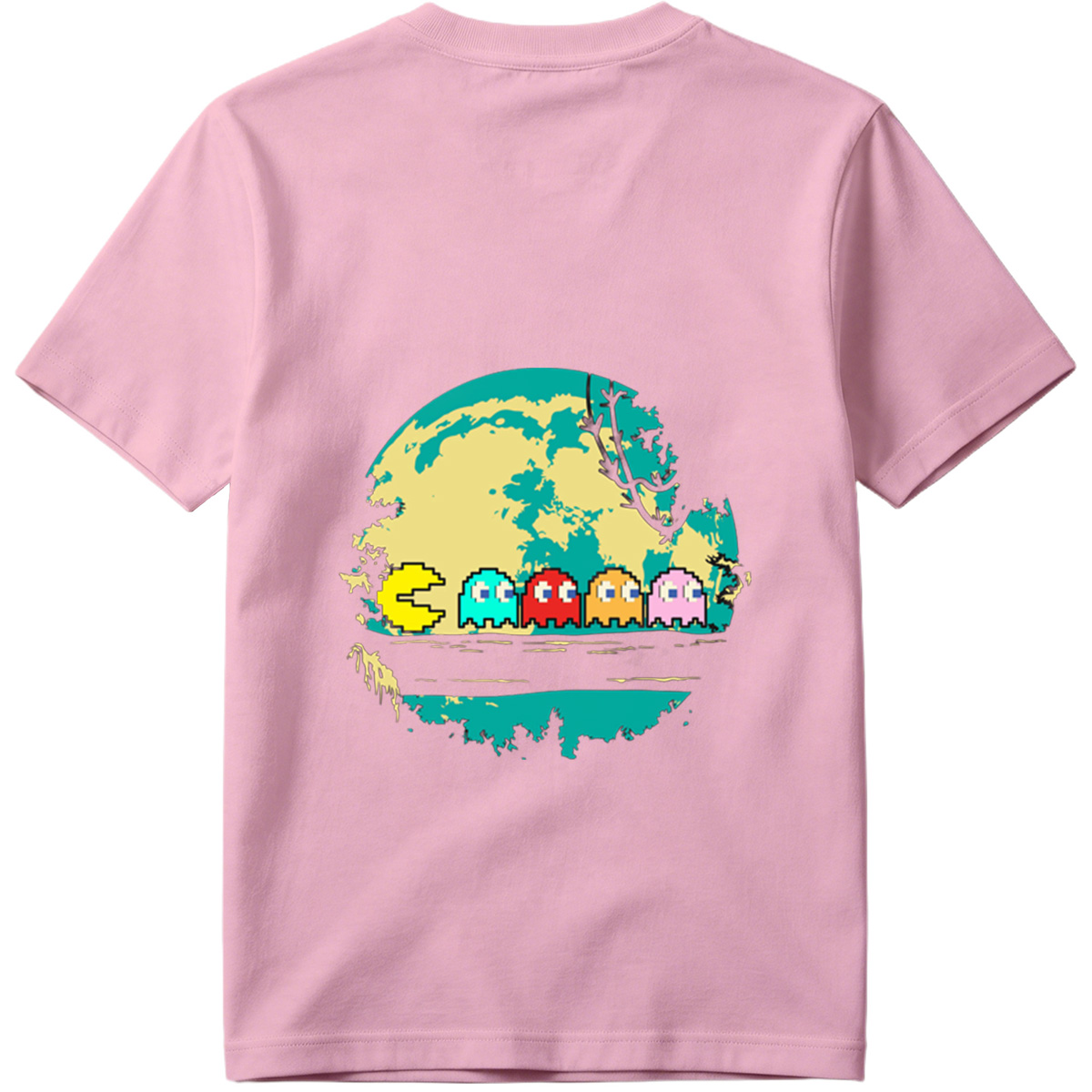 Pac-Man and Ghosts Under the Moon - Tee