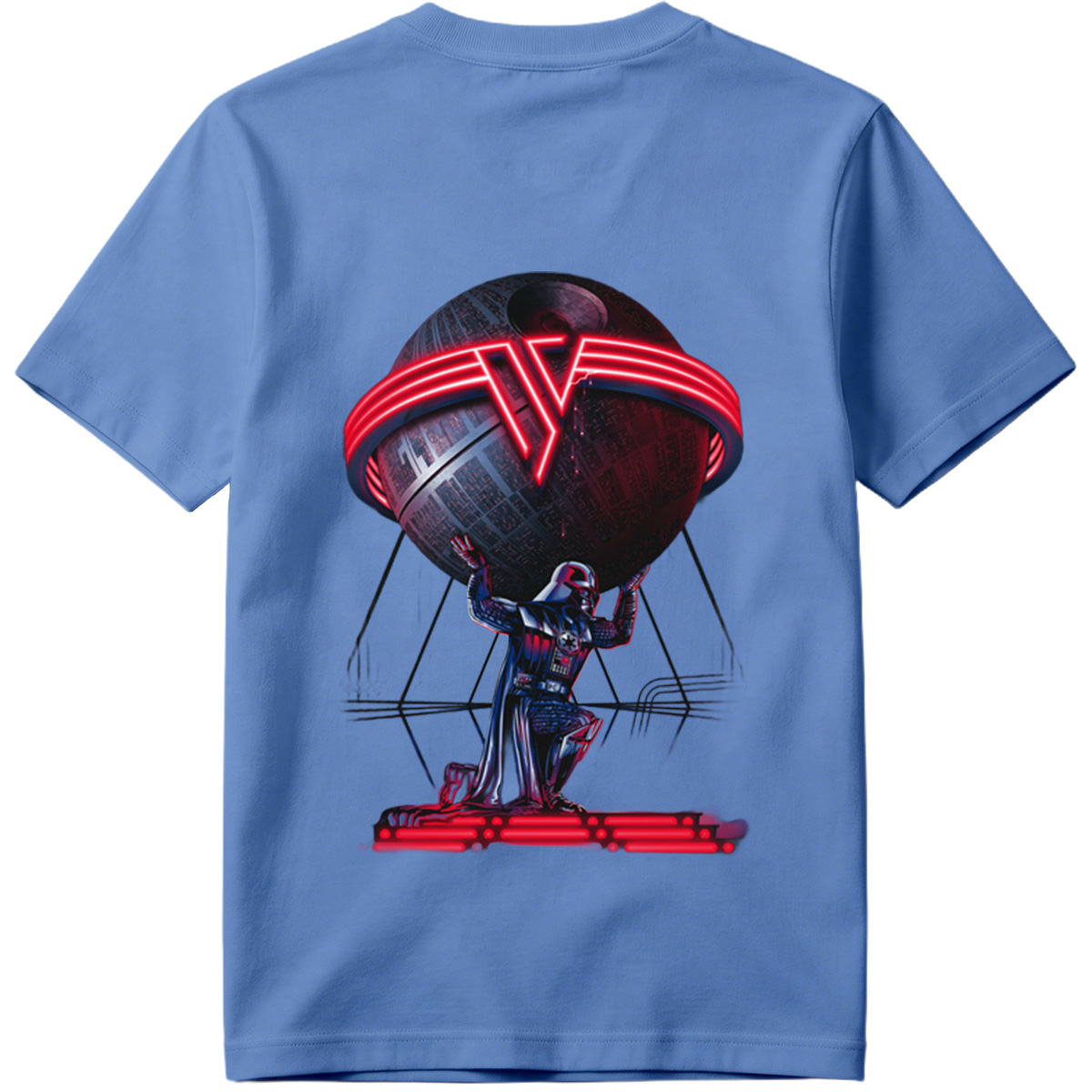 Darth Vader and the Death Star: A Galactic Powerhouse - Tee