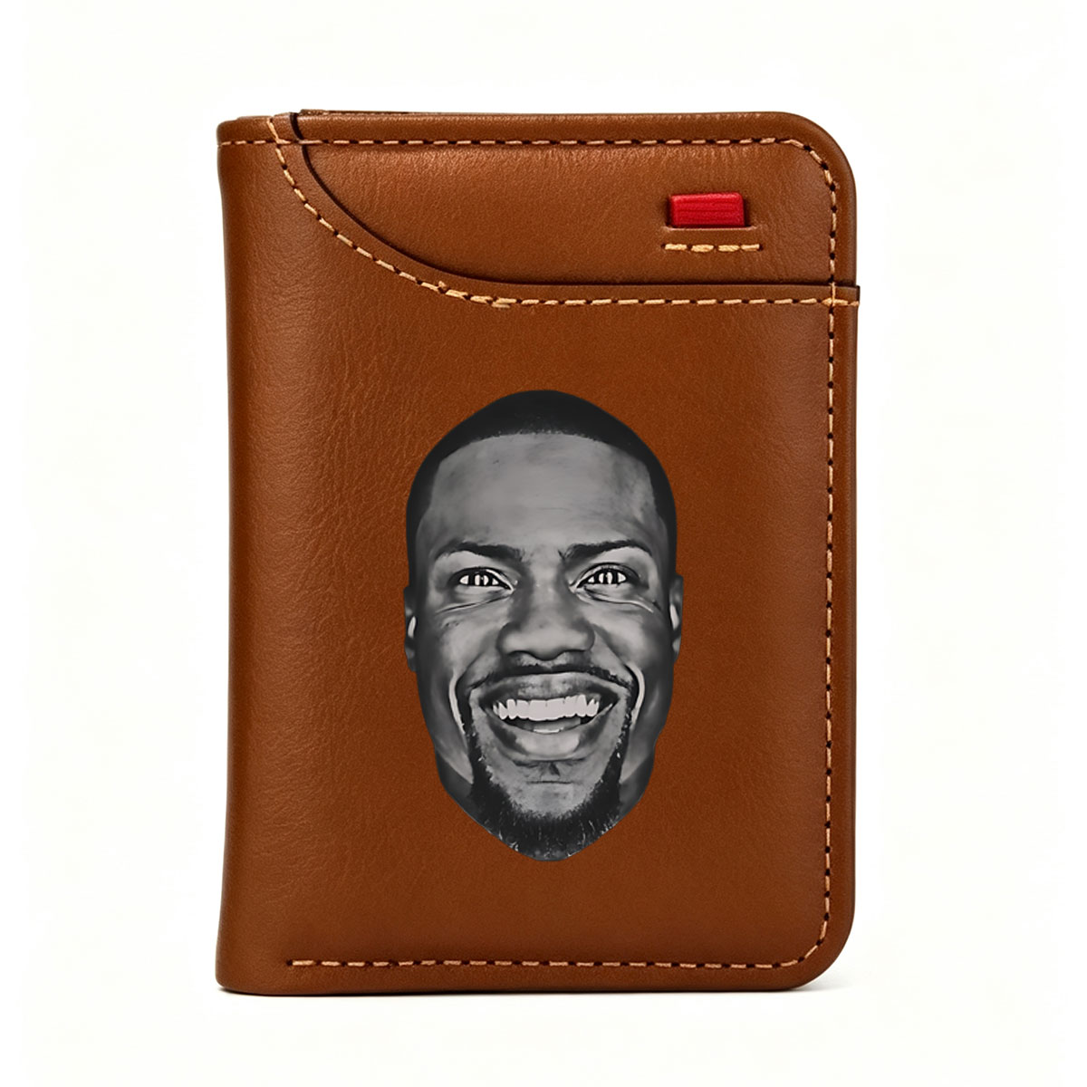 Kevin Hart Smiling Face Close-Up - Vertical Style Wallet