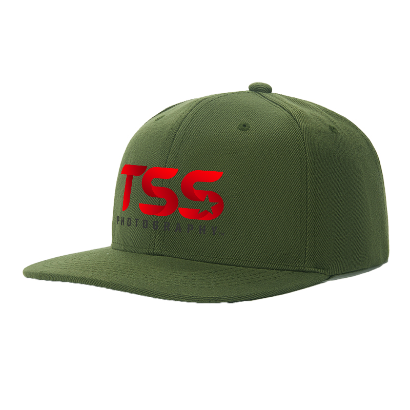 Flat Brim Baseball Cap TSS Logo Print Streetwear Underground Skate Style for Basketball Court Skate Park Urban Lifestyle Skaters Rappers Streetwear Enthusiasts