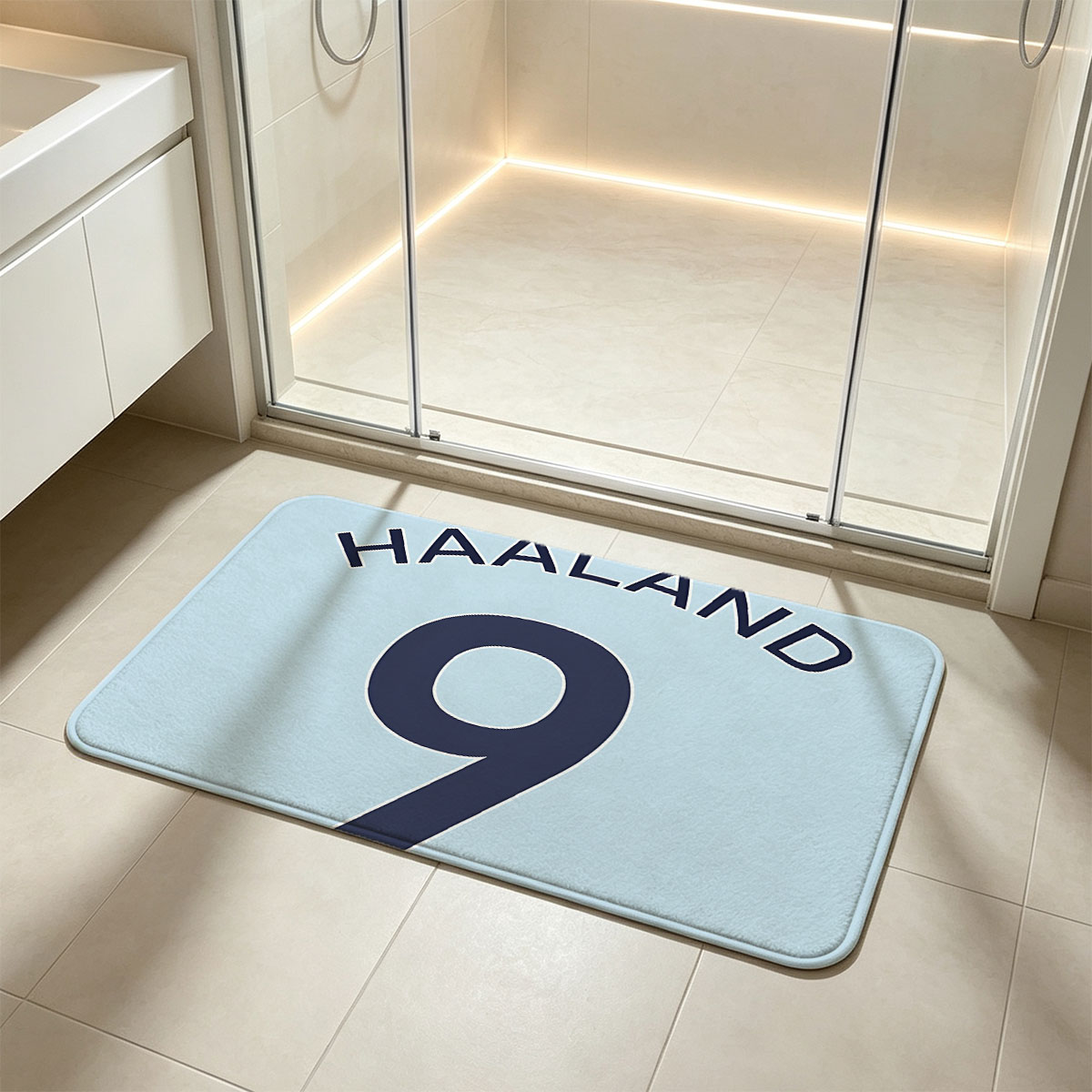 Haaland 9 - Manchester City Football Jersey - Flannel floor mat