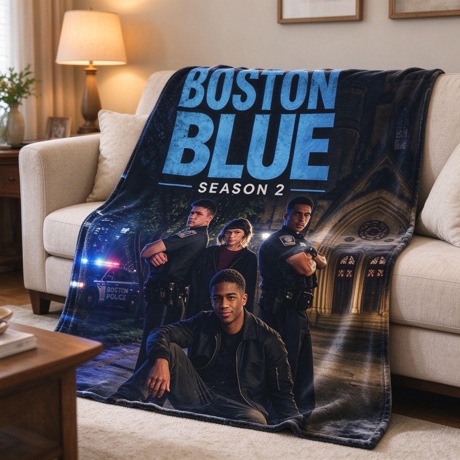 Custom Photo Face Flannel Blanket Personalized Drama Cast Print Soft Anti Pilling Plush Throw Blanket for Bed Couch
