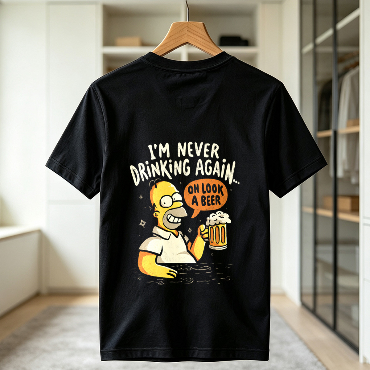 Homer Simpson I'm Never Drinking Again - Tee