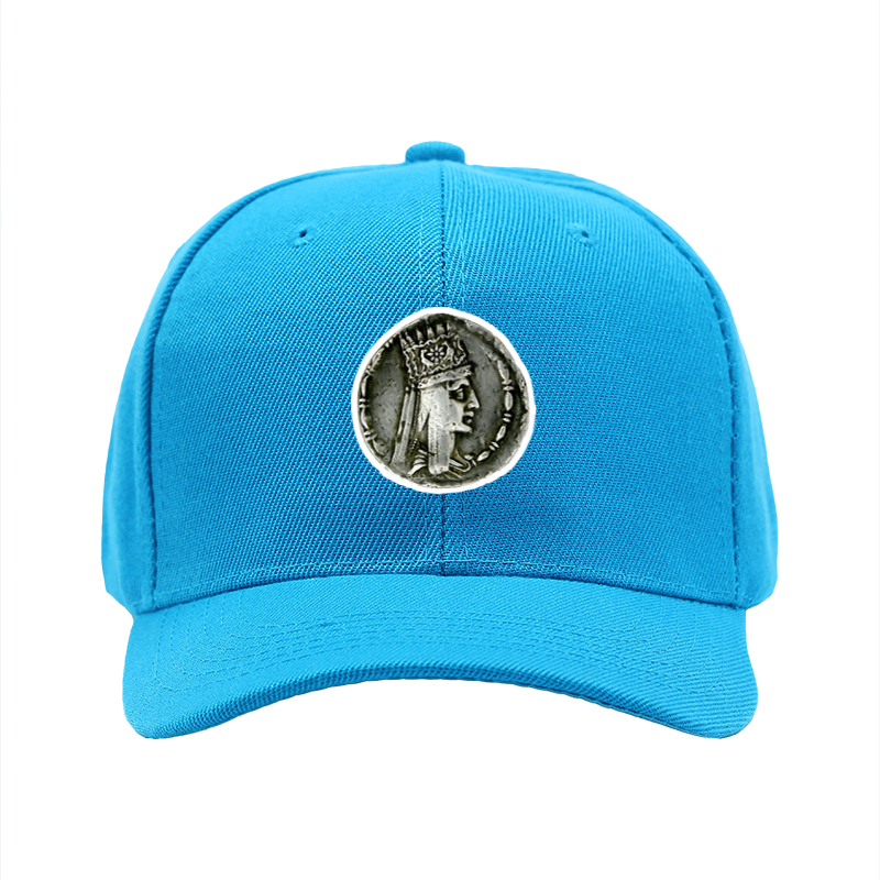 1pc New Baseball Cap with Ancient Coin Queen Pattern Print Unisex Adjustable Hat for Outdoor Activities and Casual Wear Suitable for Adults and Teens