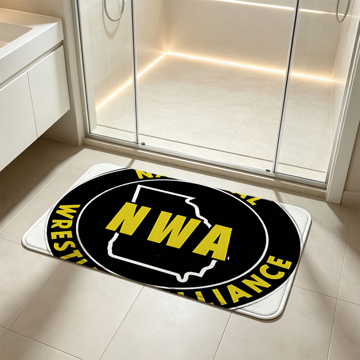 NWA National Wrestling Alliance Logo - Flannel floor mat
