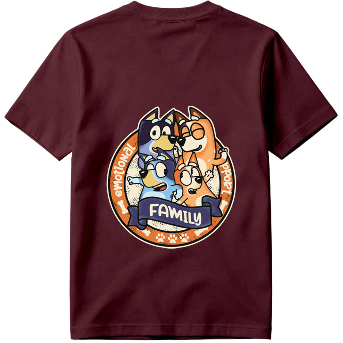 Bluey Family Emotional Support - Tee