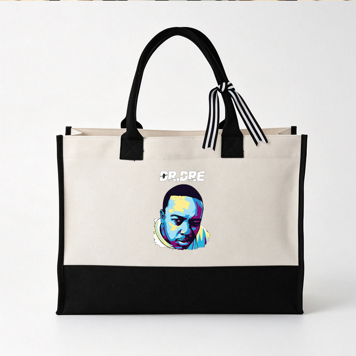 Dr. Dre: Iconic Hip-Hop Producer and Music Legend - Canvas patchwork gift tote bag