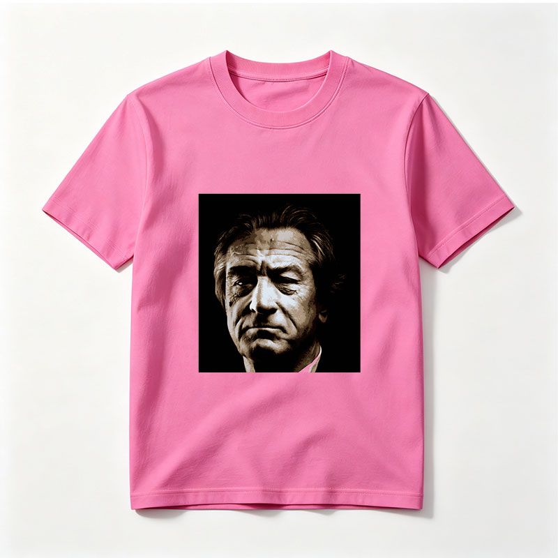 Robert De Niro in a dramatic close-up portrait - Tee