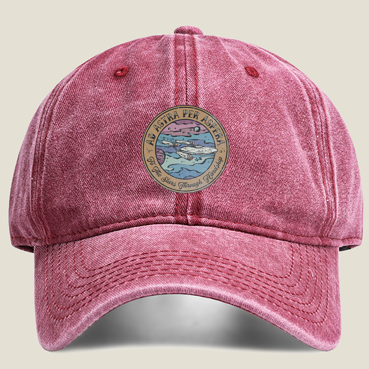 Star Trek: To the Stars Through Hardship - Washed Denim - Baseball Cap