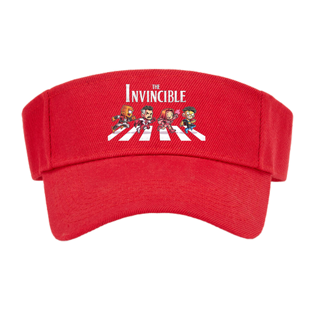 The Invincible: Four Heroes Running Across a Zebra Crossing -  Visor cap
