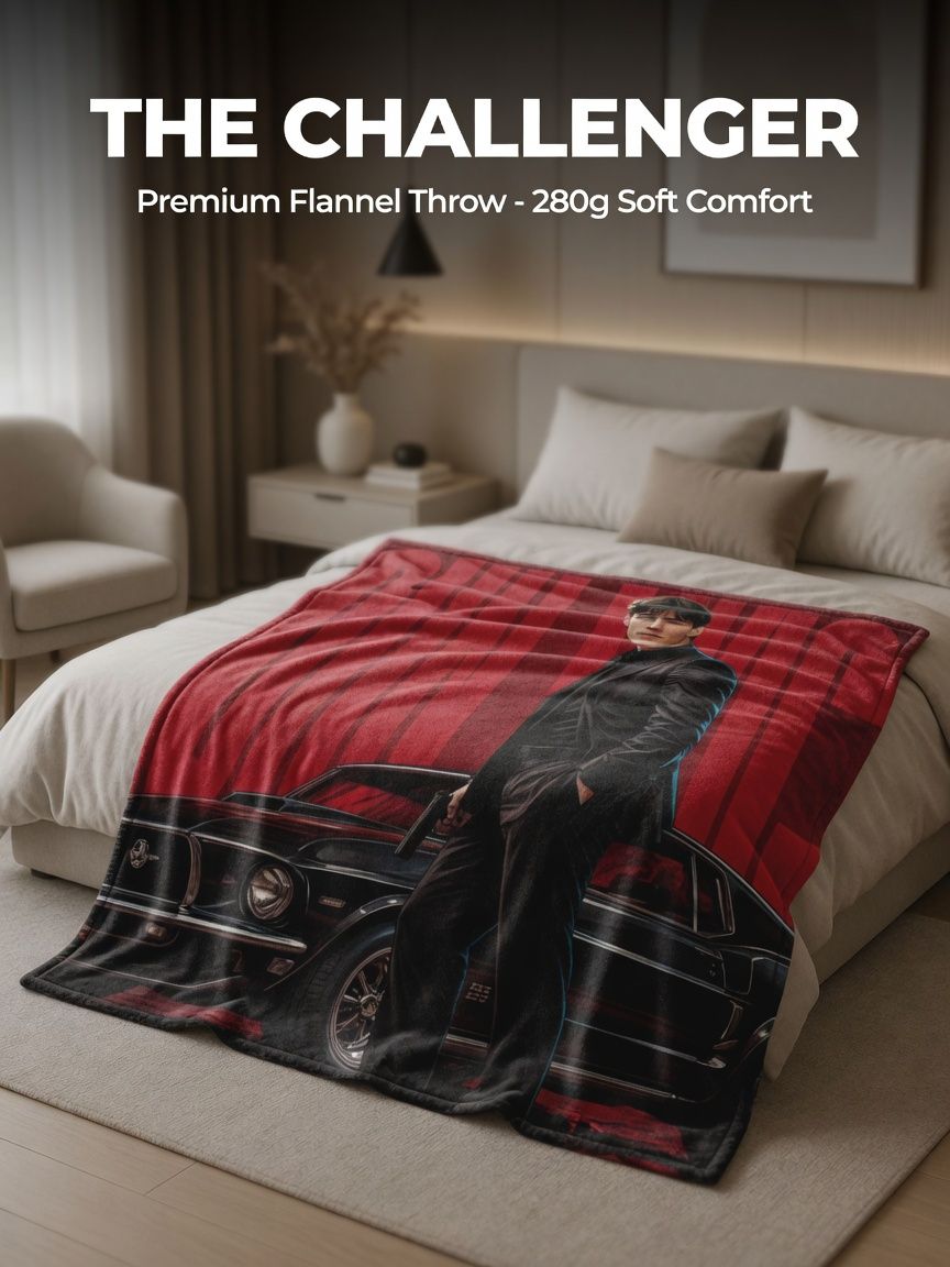 Custom Photo Flannel Blanket Personalized Portrait Throw Soft Anti-Pilling Fleece Wrap Ideal Personalized Gift