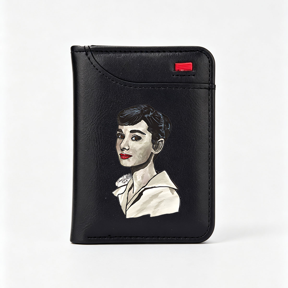 Audrey Hepburn Portrait - Classic Hollywood Icon - Vertical Style Wallet