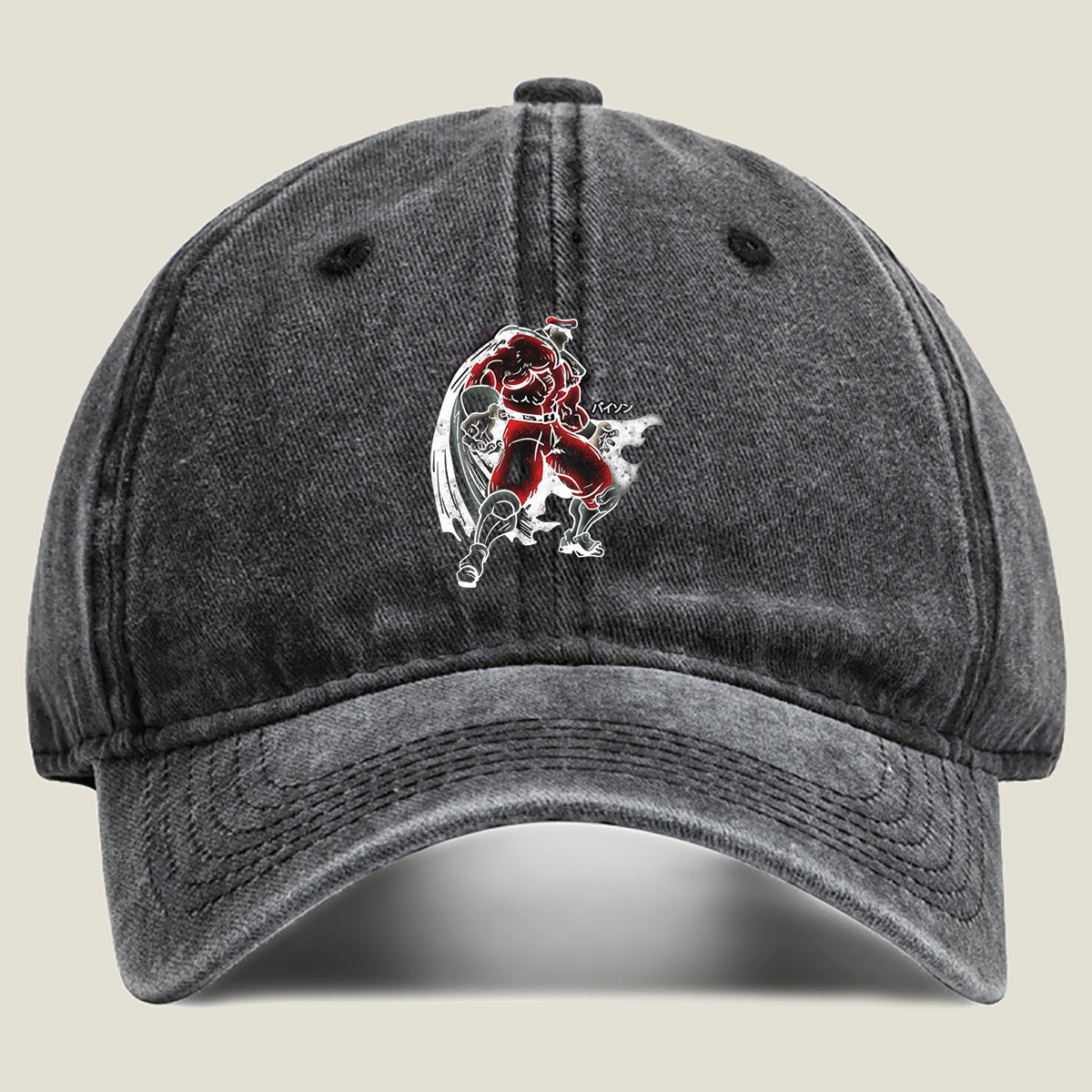 Street Fighter - Bison - Washed Denim - Baseball Cap
