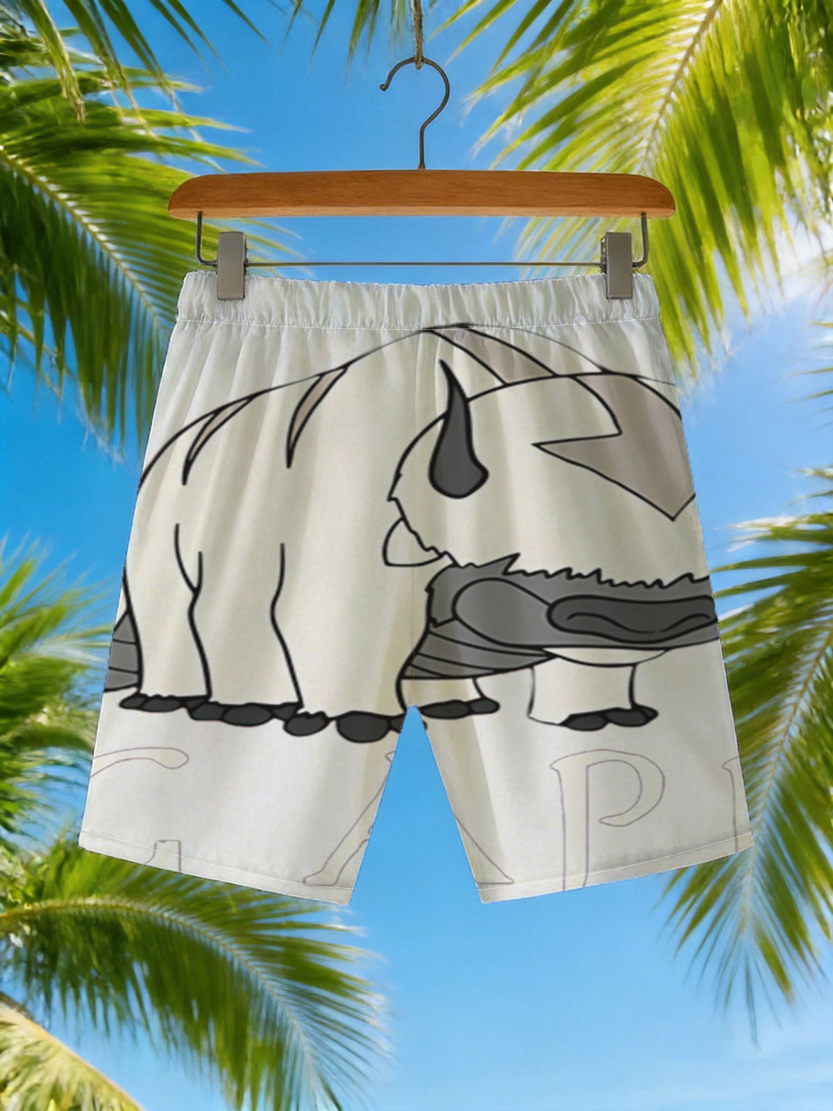 Big Appa from Avatar: The Last Airbender -  Beach shorts