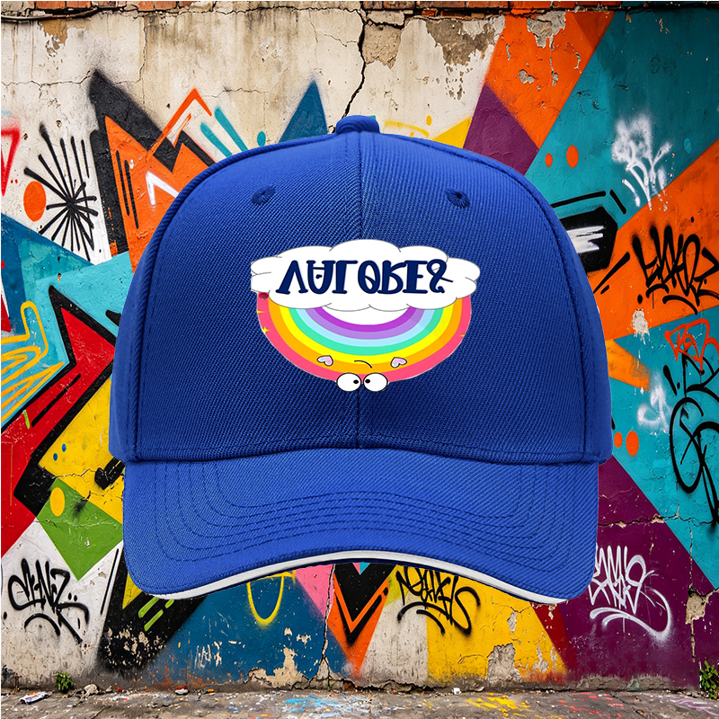 Unisex Classic Sandwich Hat with Rainbow and 