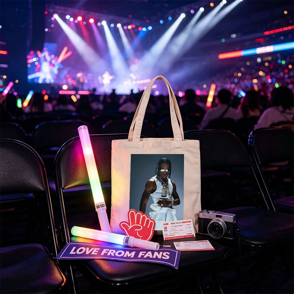 Travis Scott in a Fashion Editorial Pose Wearing a White Tank Top and Statement Jewelry for GQ - Canvas tote bags
