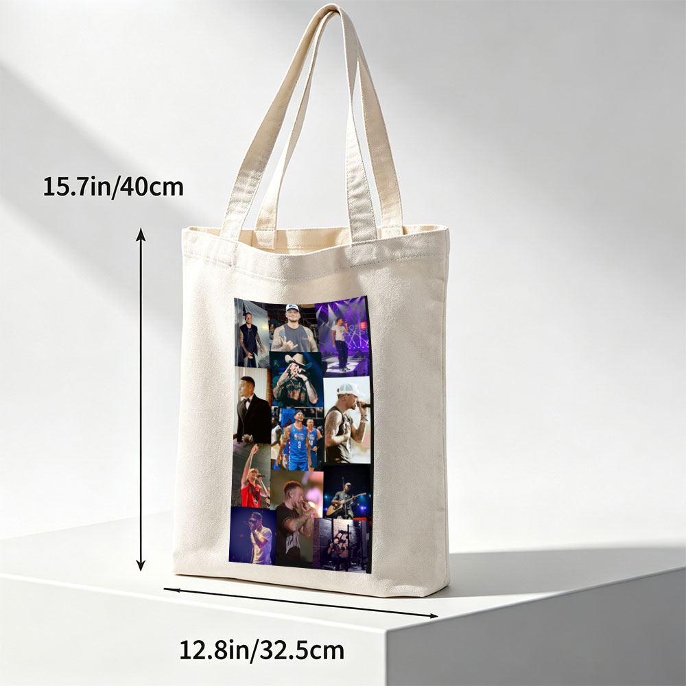 Chris Brown Live Performance and Lifestyle Moments Collage - Canvas tote bags